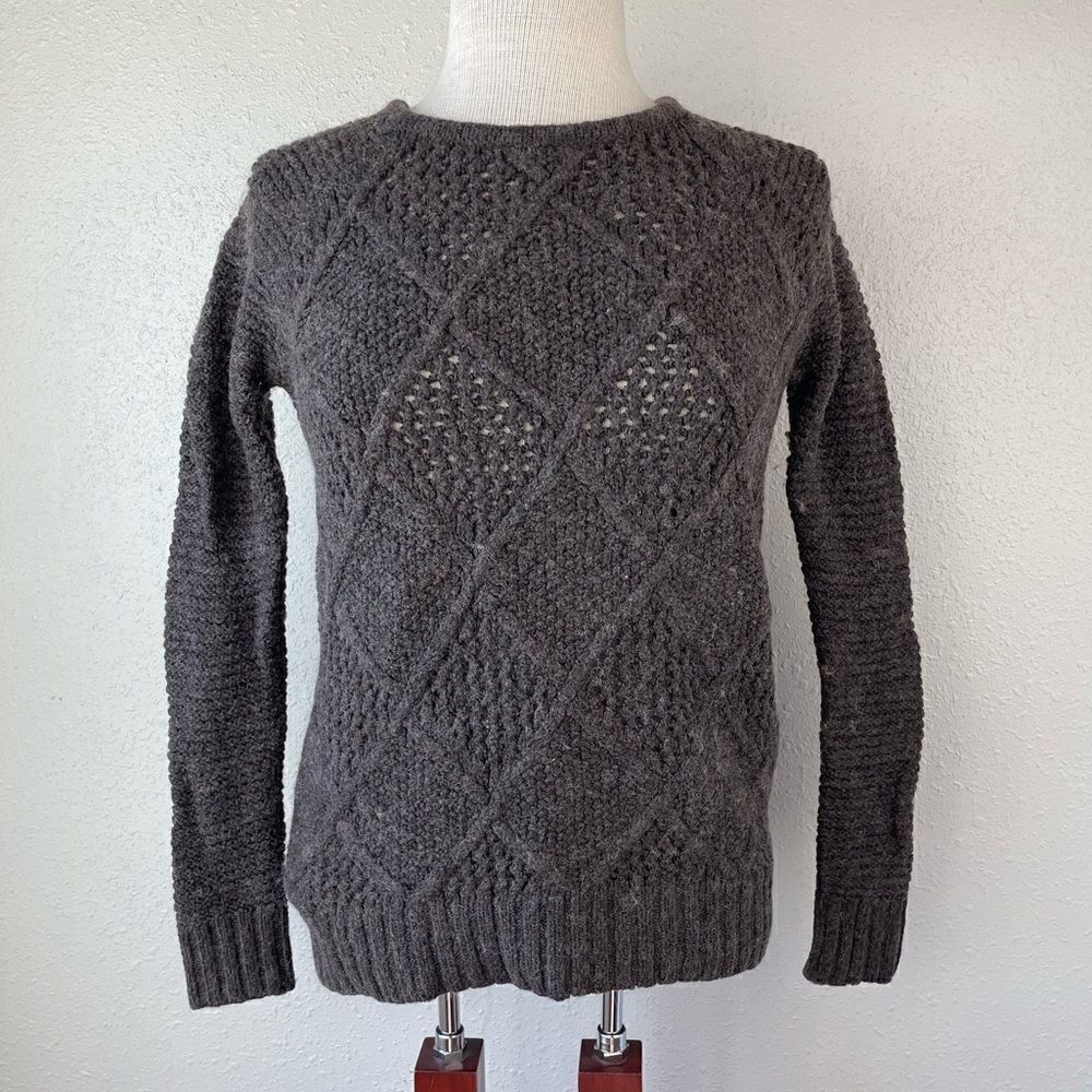 American Eagle Wool Blend Brown Sweater Size XS EUC